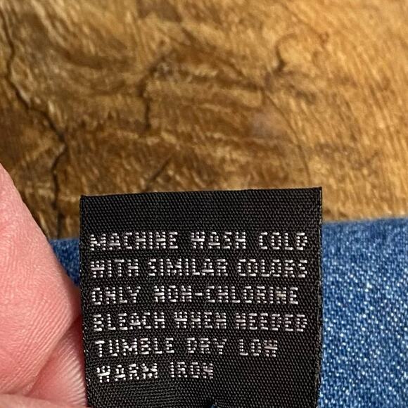 Vintage Y2K Denim Sailor Overall Dress Just Blu Size Small - Picture 7 of 7